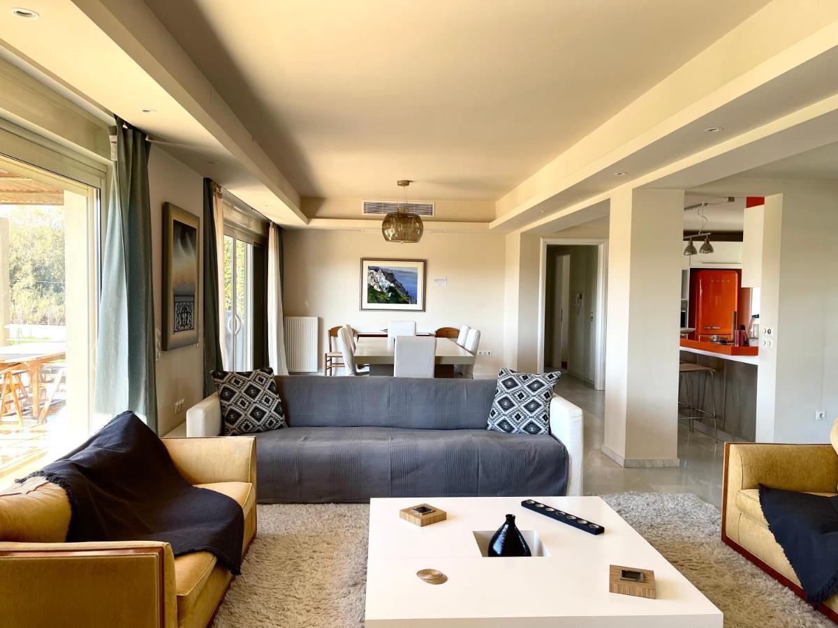 Legrena Beach Villa Сунион Экстерьер фото